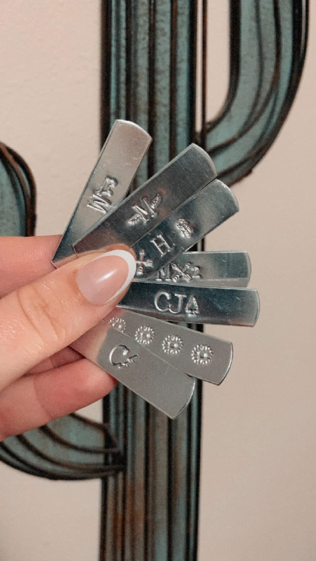 Custom Stamped Initial Ring