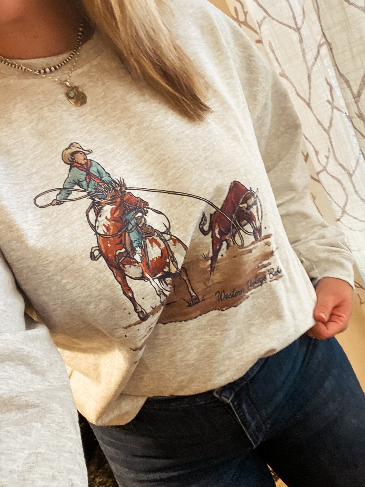 Ranchy Cowboy Crewneck