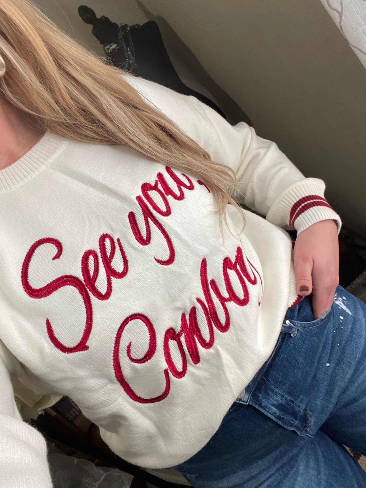 See You Cowboy Sweater