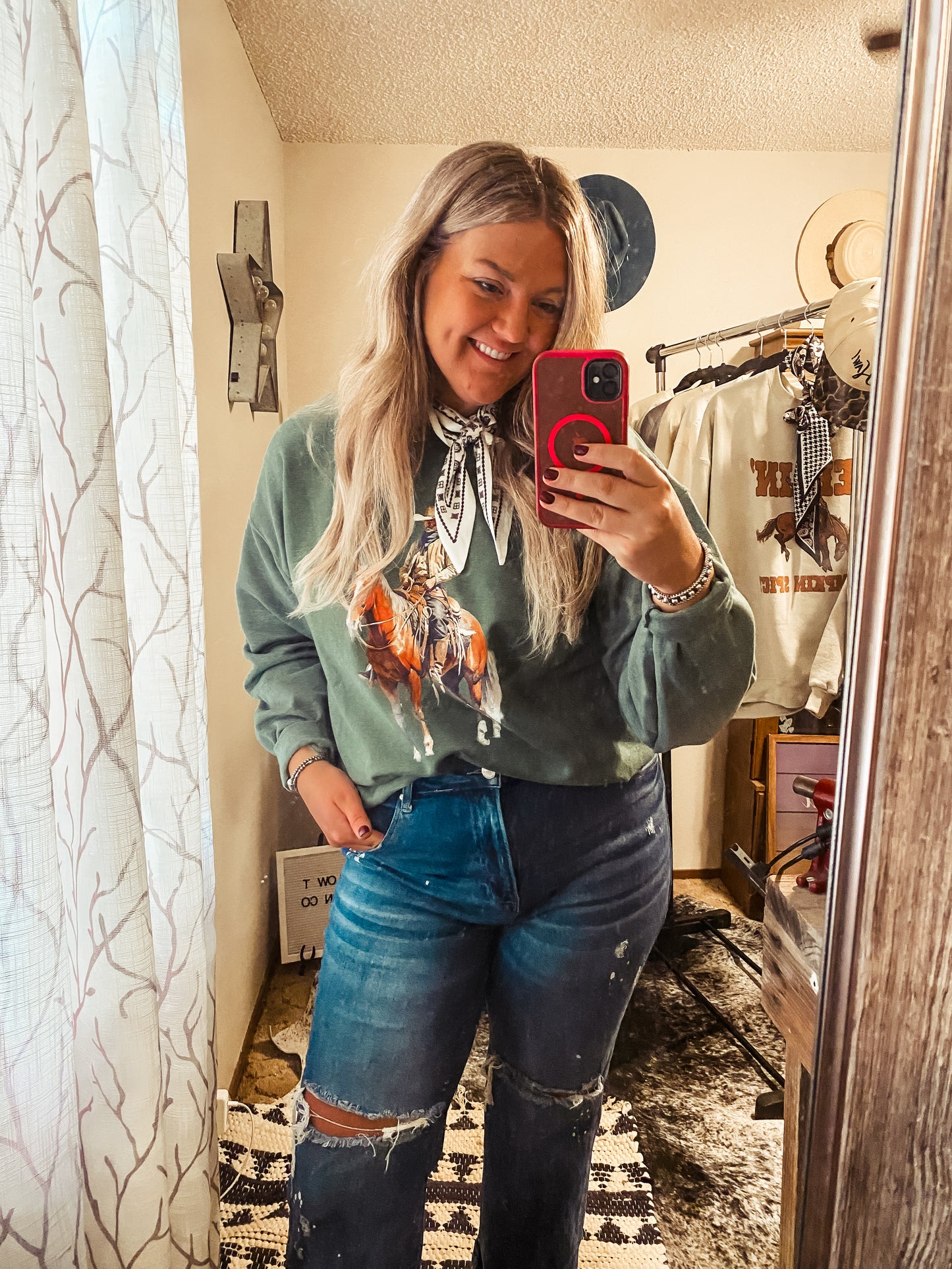 The Cowboy Rides Away Crewneck