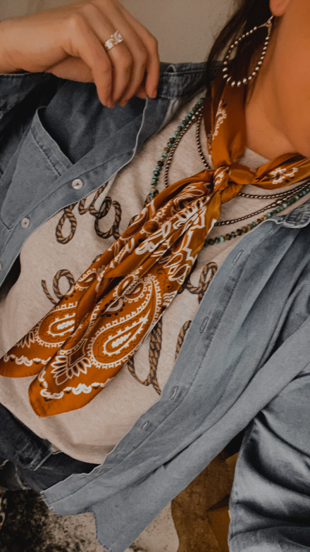 Gold Flame Wild Rag