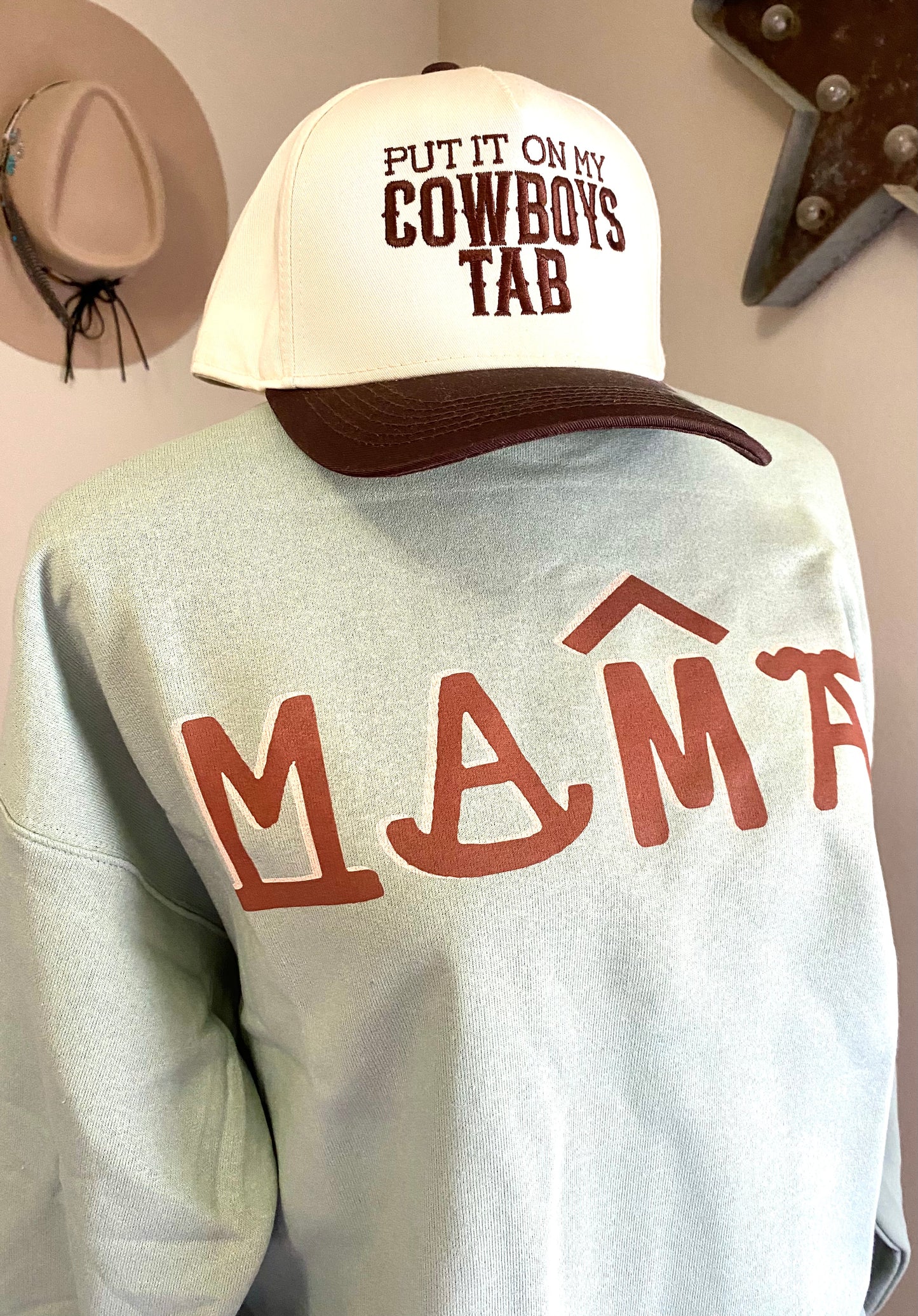 Branded Mama Sage Crewneck