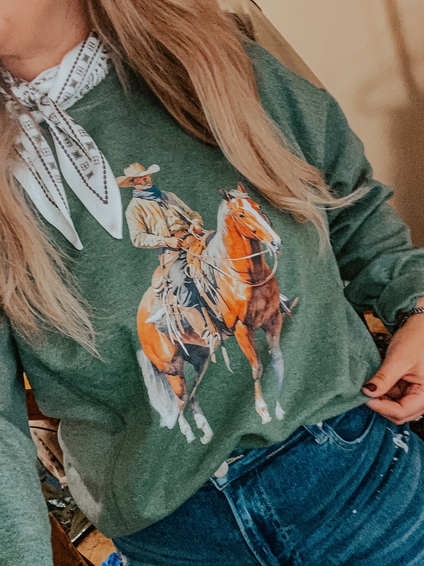 The Cowboy Rides Away Crewneck