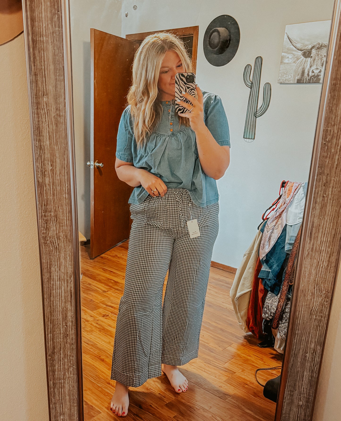 The Pop Your Collar Denim Top
