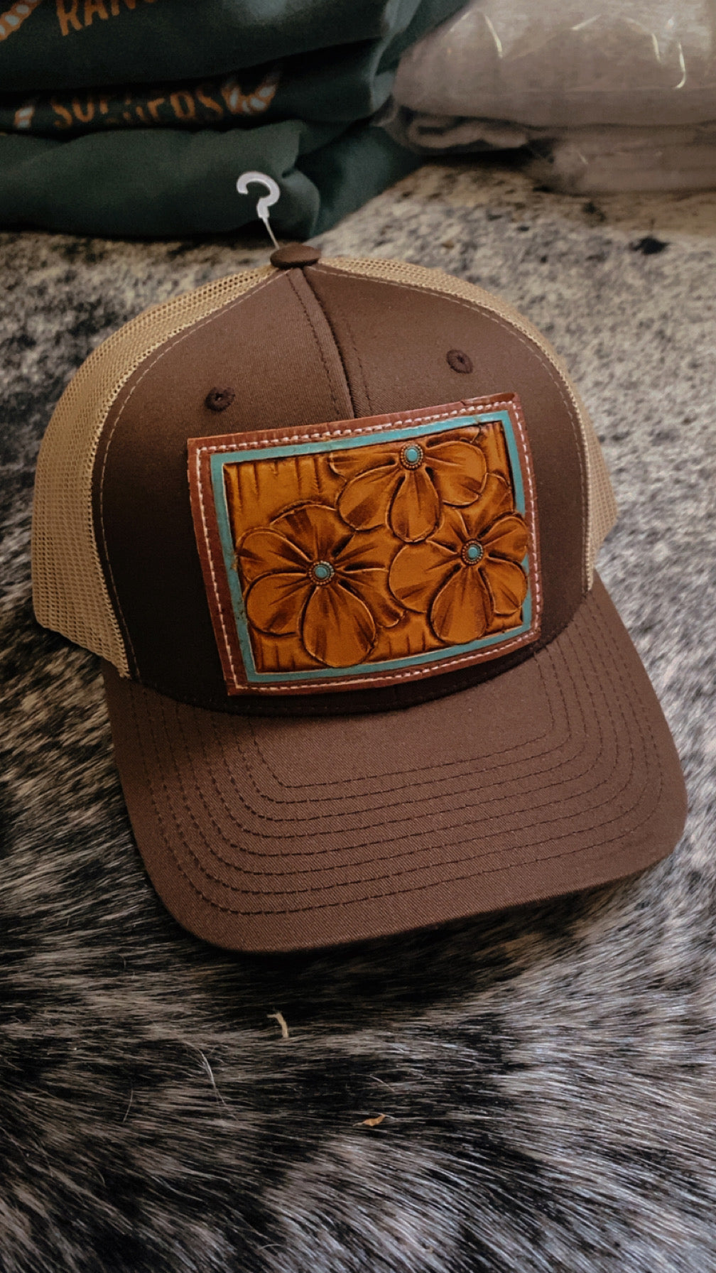 Tooled Leather Caps