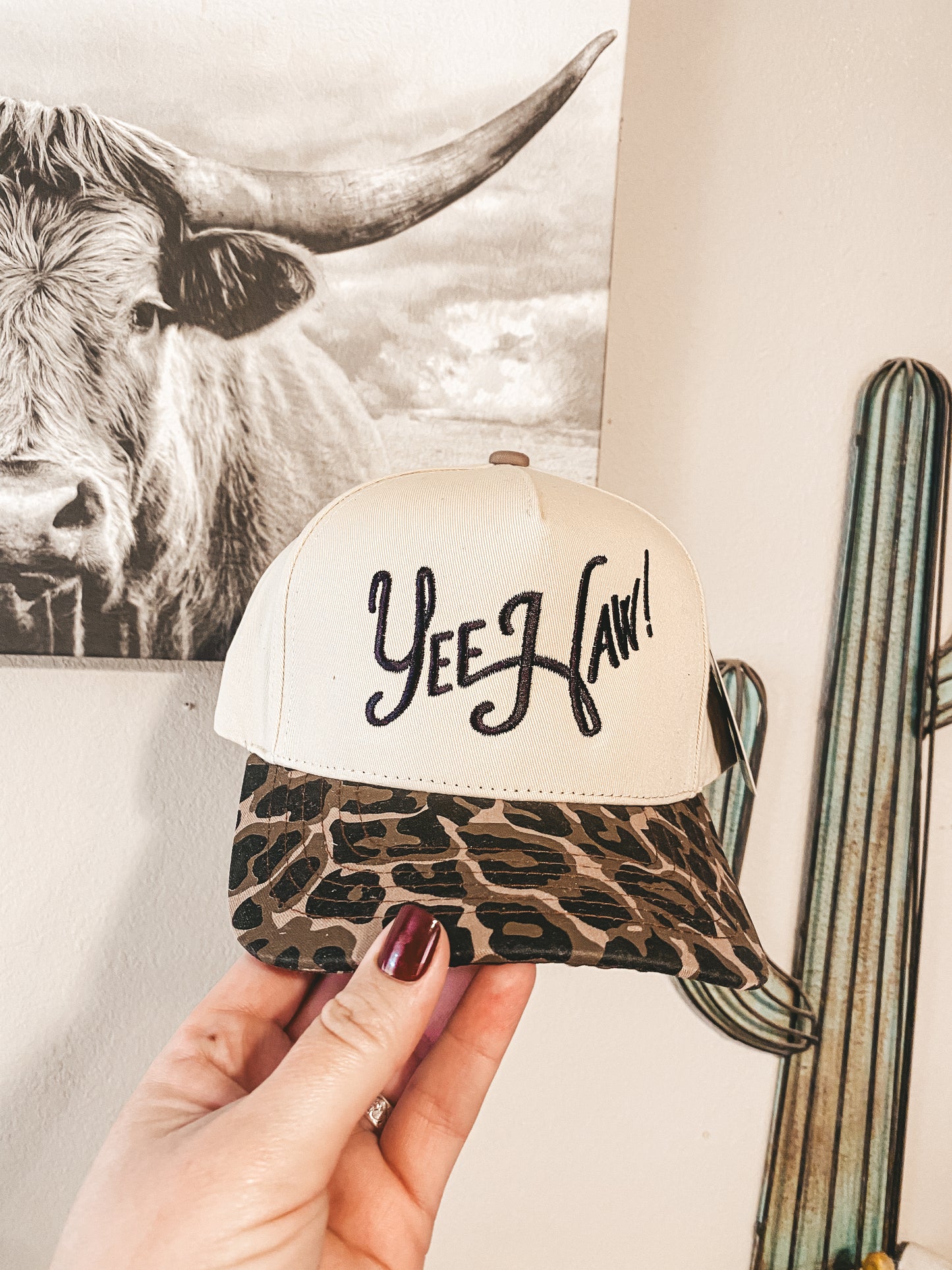 Yeehaw Cheetah Cap