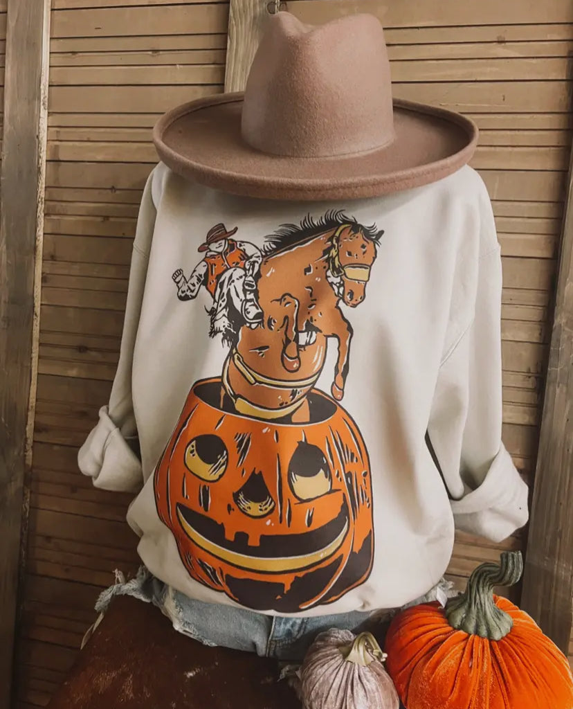The Buckaroo Pumpkin Crewneck