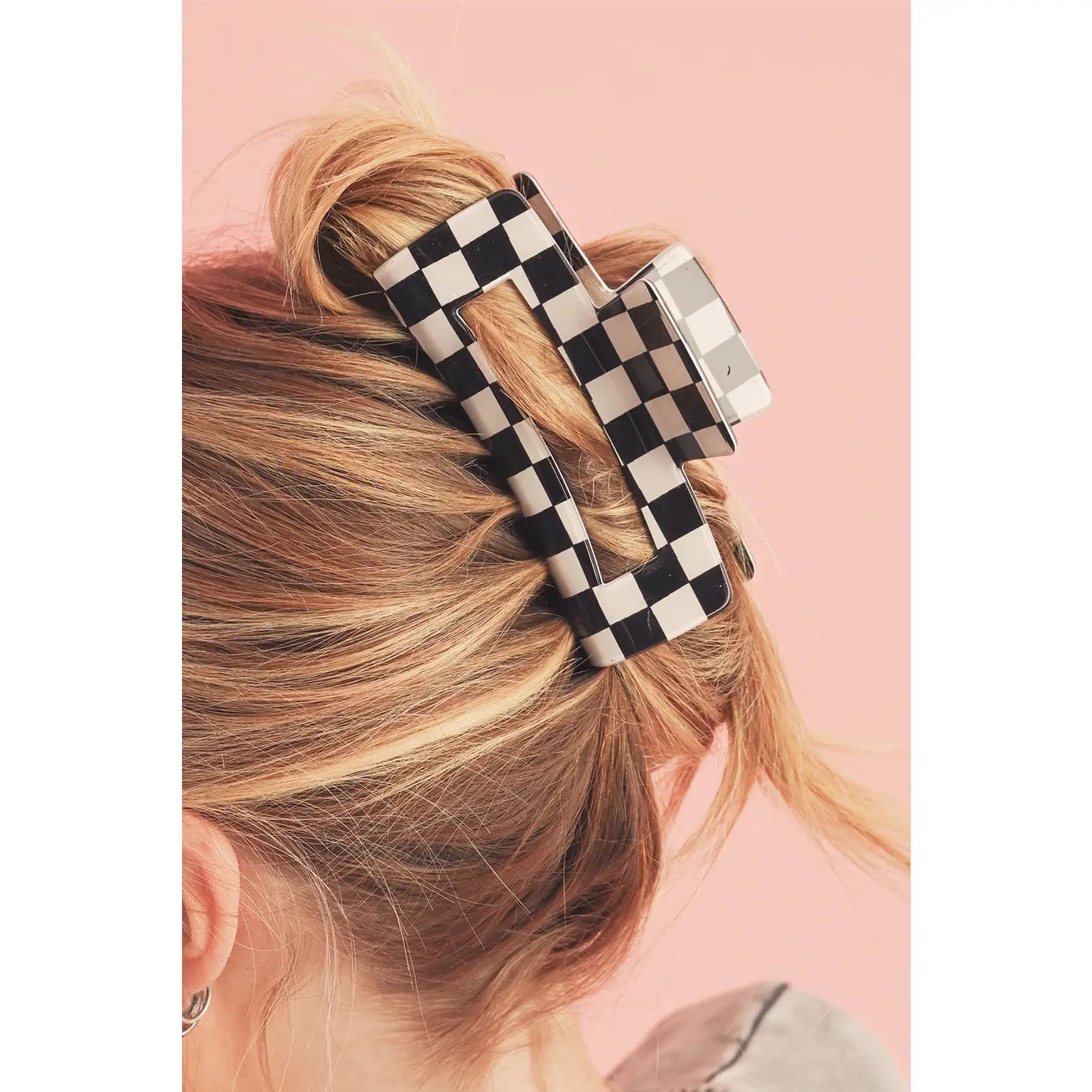 Checkered Hair Clip