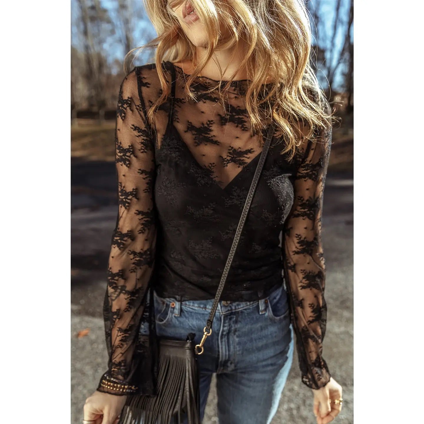 The Lacey Mesh Top