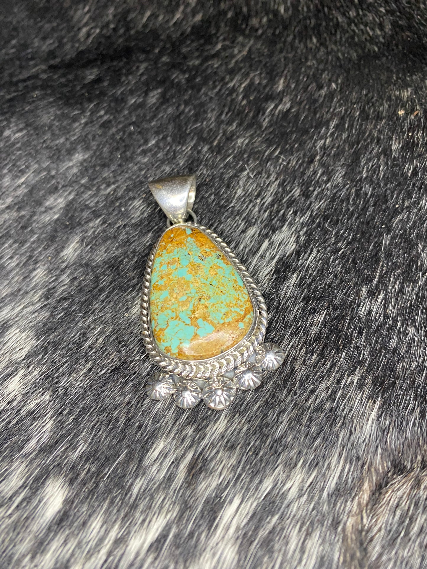 Number 8 Turquoise Pendant