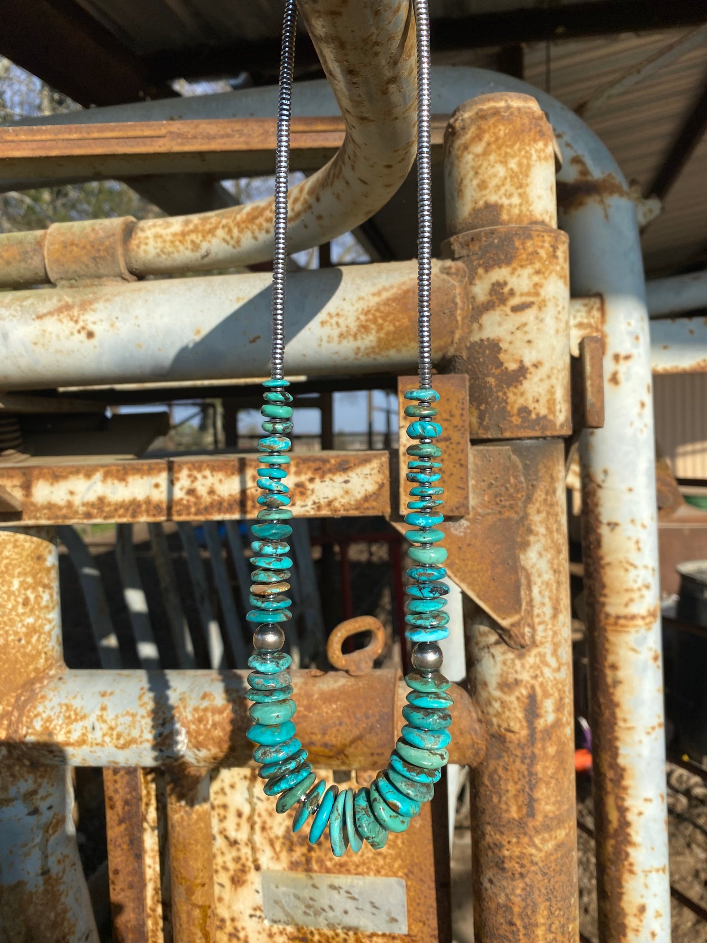 22" Graduated Turquoise Necklace