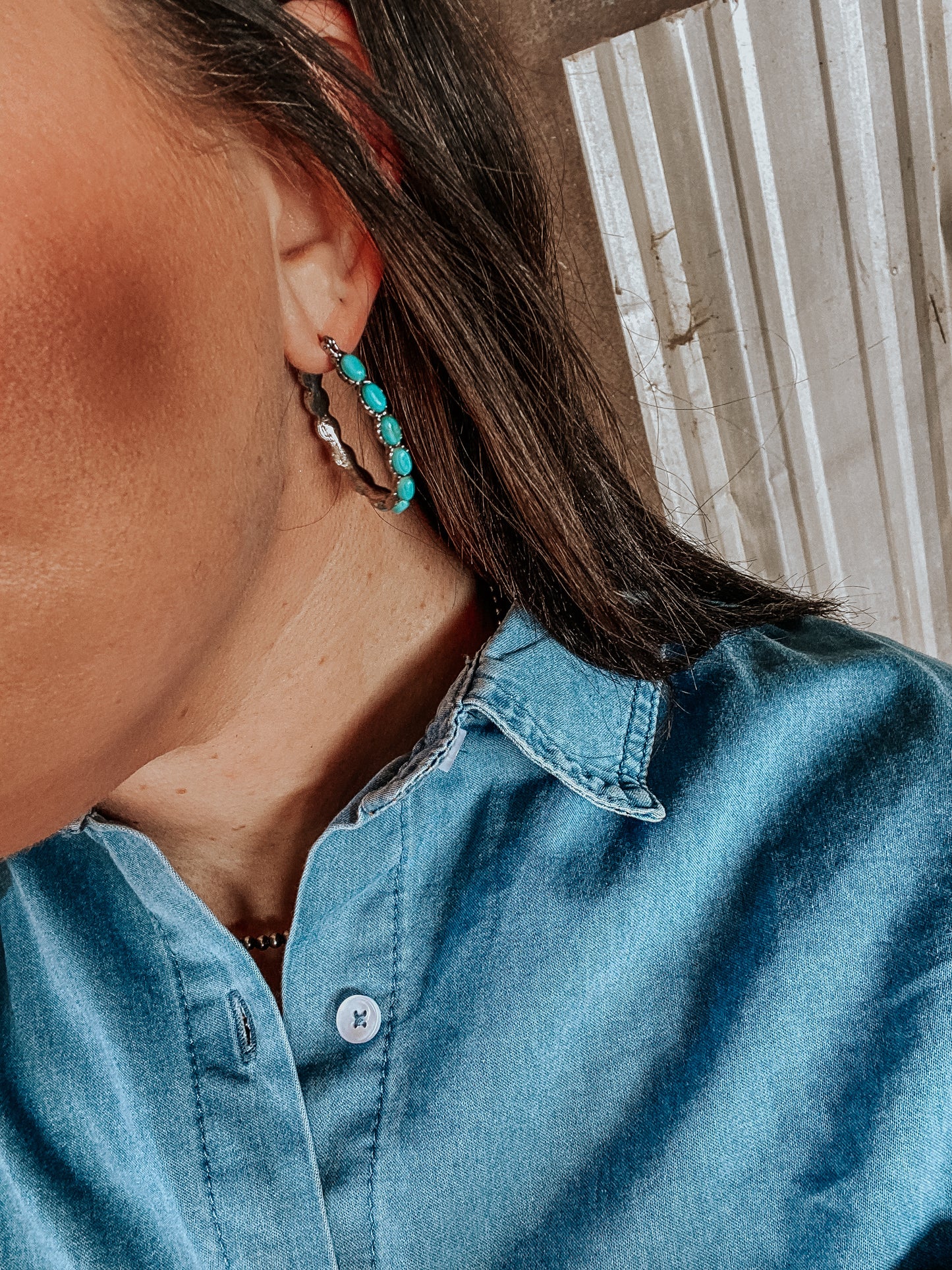 Oval Hoop Earrings
