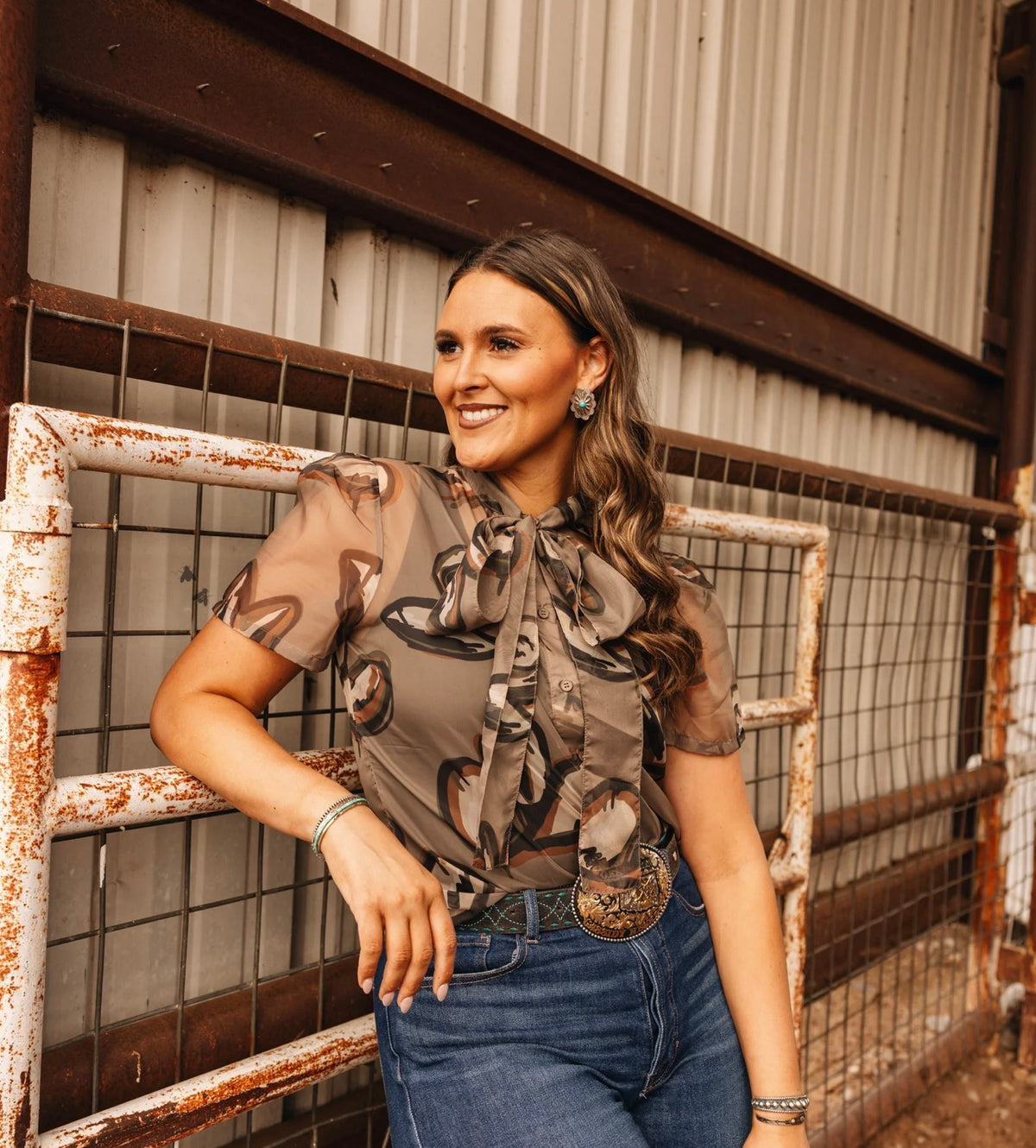 Ten Gallon Drip Blouse