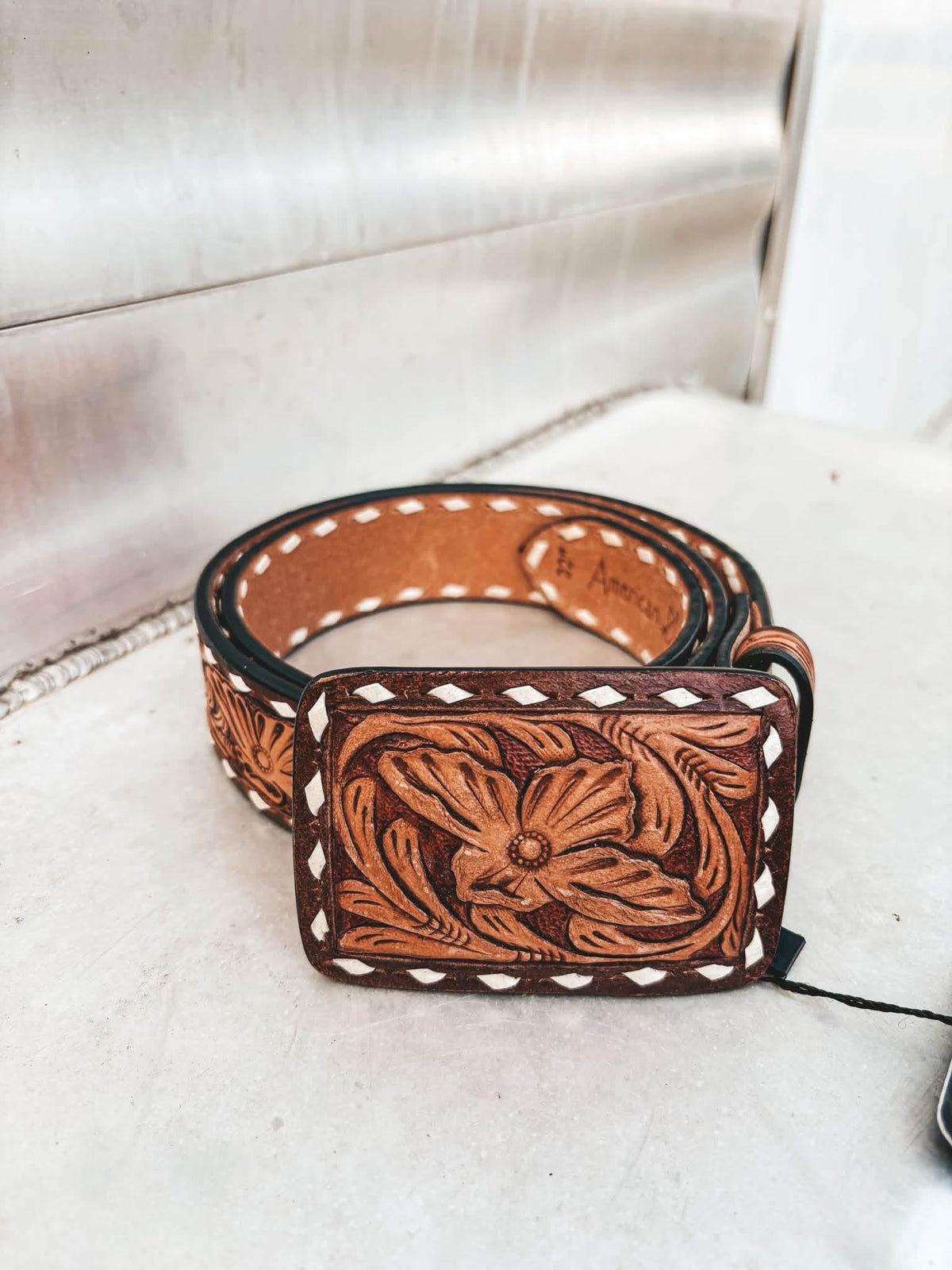 The Laken Tooled Belt