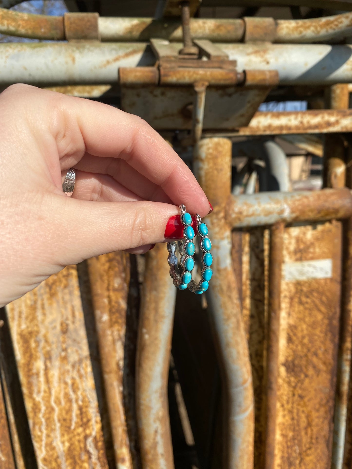 Oval Hoop Earrings