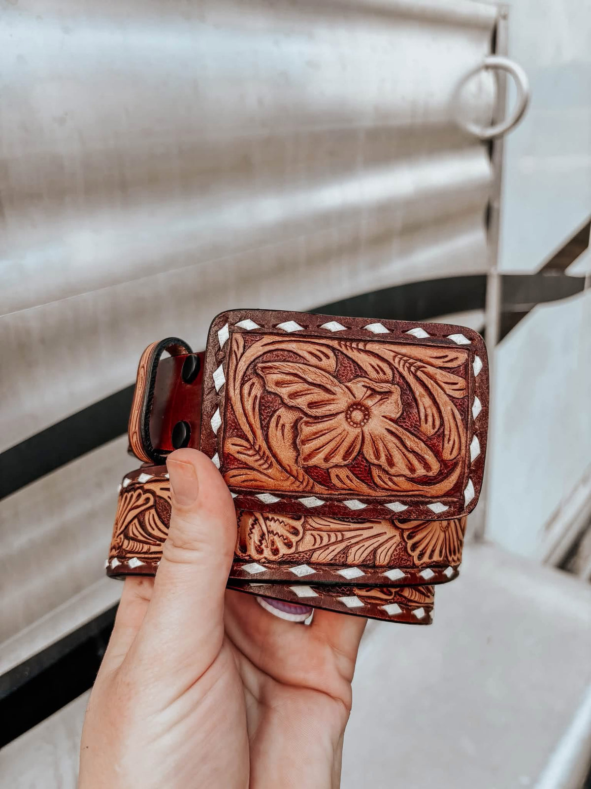 The Laken Tooled Belt