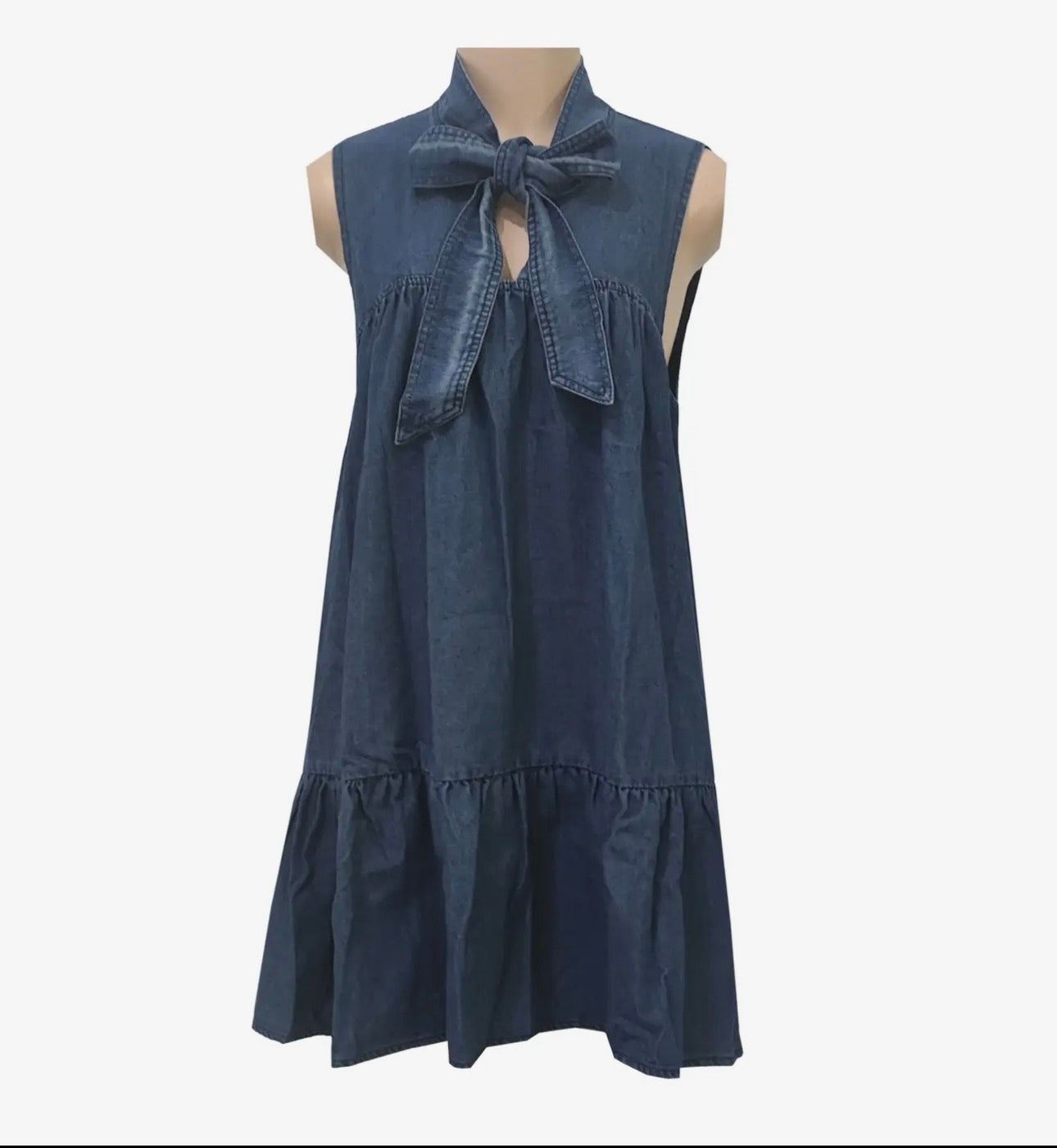 The Bow Tie Denim Dress