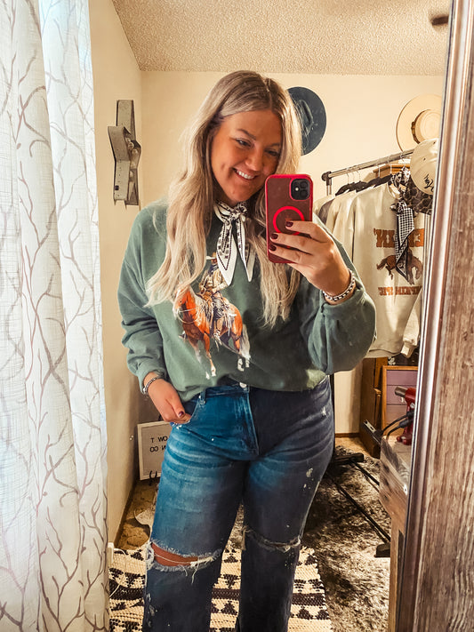 The Cowboy Rides Away Crewneck