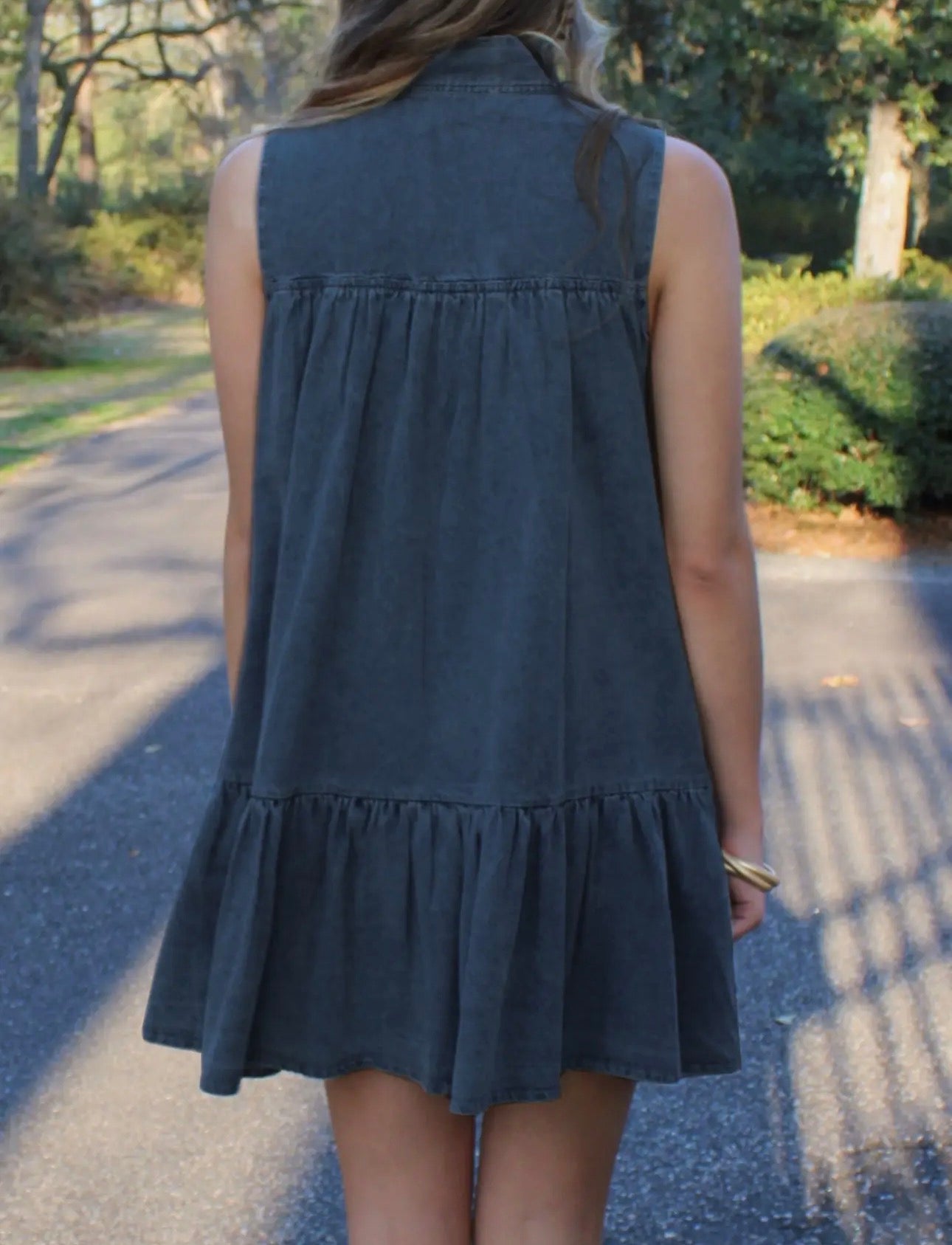 The Bow Tie Denim Dress