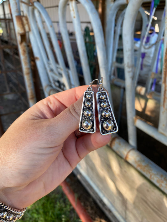 Studded Dangle Earrings