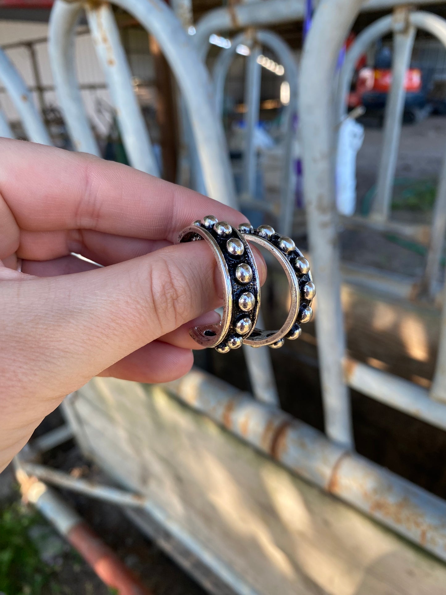 Studded Hoops