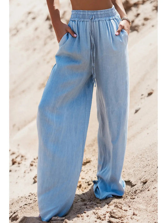 The Drawstring Denim Pants